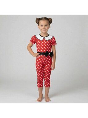 Girl's Custom Mickey Polka Dot Dance Costume Acro Jazz, Musical Theater size 5-7